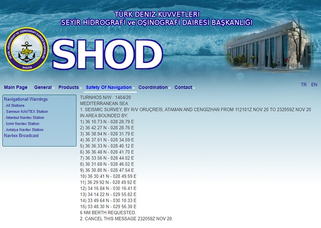 Navtex Τουρκία